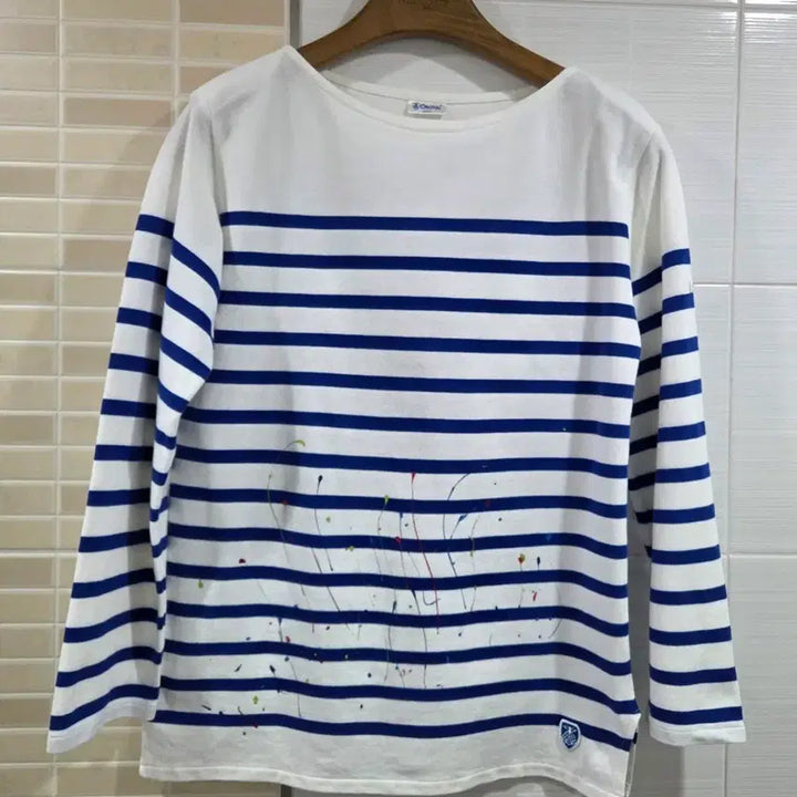 [BUNJANG] ORCIVAL Stripe Long Sleeve T-shirt / 오르치발ORCIVAL 스트라이프 긴팔 티셔츠