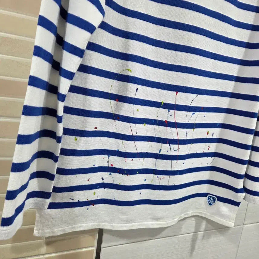 [BUNJANG] ORCIVAL Stripe Long Sleeve T-shirt / 오르치발ORCIVAL 스트라이프 긴팔 티셔츠