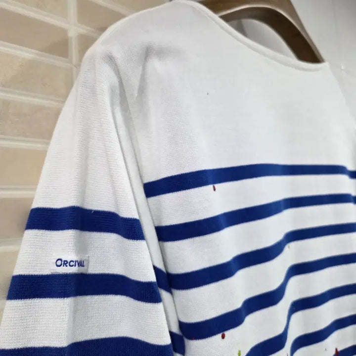 [BUNJANG] ORCIVAL Stripe Long Sleeve T-shirt / 오르치발ORCIVAL 스트라이프 긴팔 티셔츠
