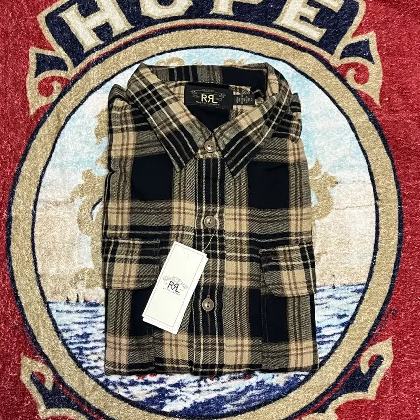 [BUNJANG] RRL Plaid Linen Workshirt / 더블알엘 (RRL) 플래드 리넨 워크셔츠