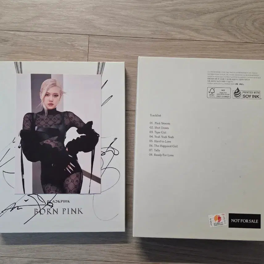 블랙핑크 친필 싸인 BORN PINK 비매