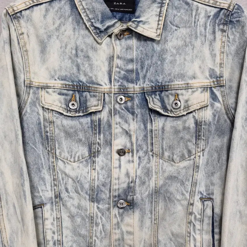 [BUNJANG] Denim Jacket (Men's Size 100) / ㅡ자라 워싱 데님 자켓 남100ㅡ0212