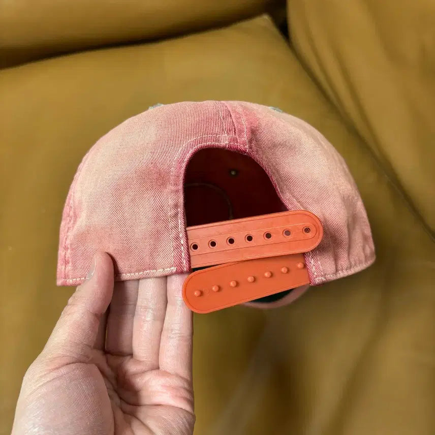 [SOLD OUT] RRL 더블알엘 랄프로렌 폴로 윙로고 6패널 볼캡 모자 워시드 레드