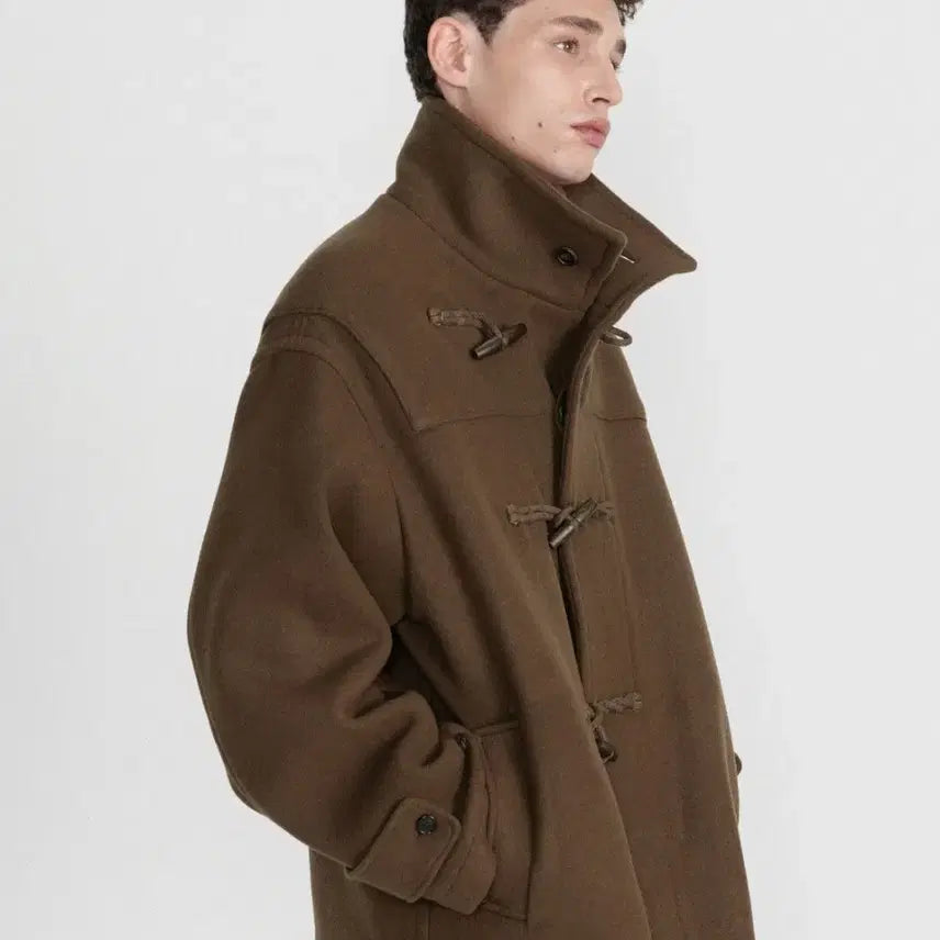 [BUNJANG] Brown Yard Pure Wool Duffle Coat / [4] 브라운야드 퓨어 울 더플코트