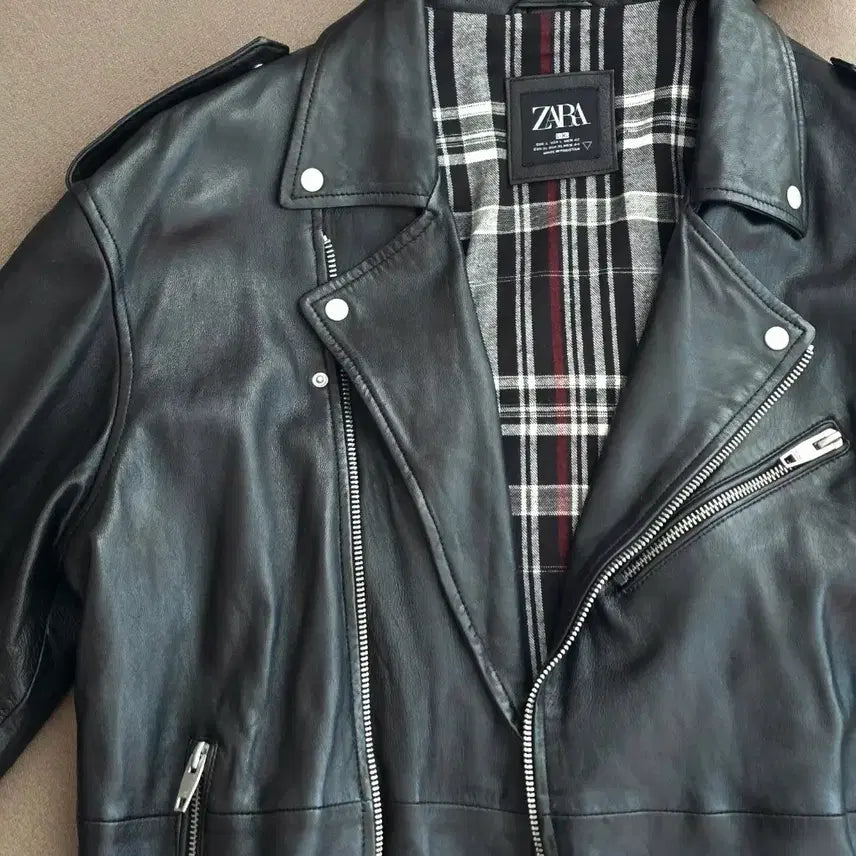 [BUNJANG] Zara Real Leather Oversized Rider Jacket XL / 자라 리얼 양가죽 오버핏 라이더 자켓  xl 상태좋은 중고입니다.