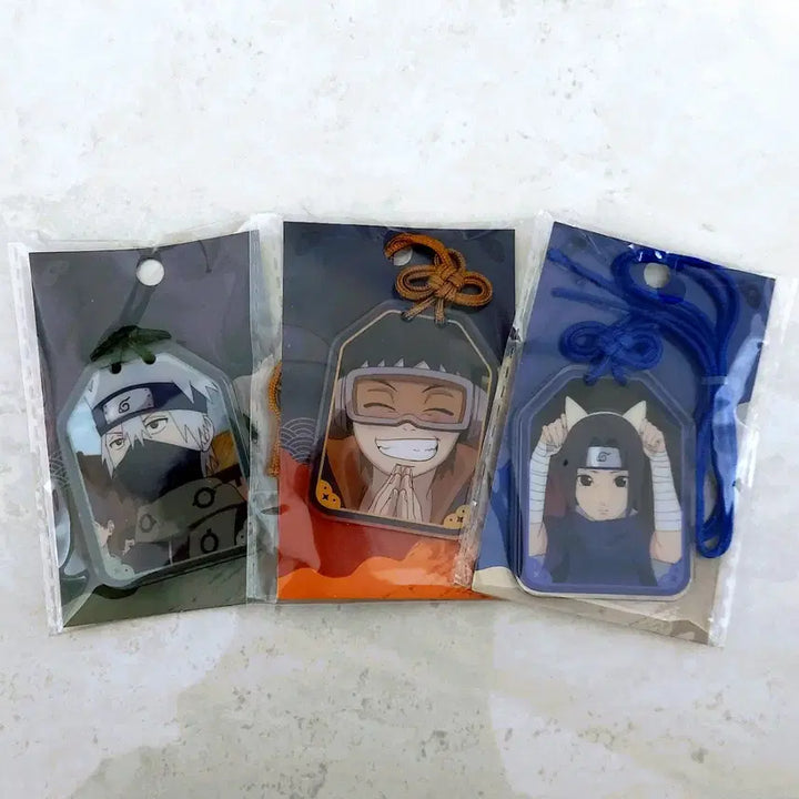 [BUNJANG] Naruto Kakashi Obito Itachi Amulet Bundle Set / 나루토 카카시 오비토 이타치 부적 오마모리 미개봉 일괄