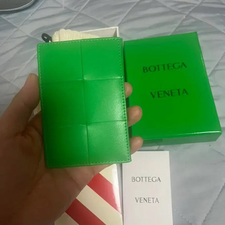 [BUNJANG] Bottega Veneta Intrecciato Card Holder Grass / 보테가베네타 카드지갑(새상품)