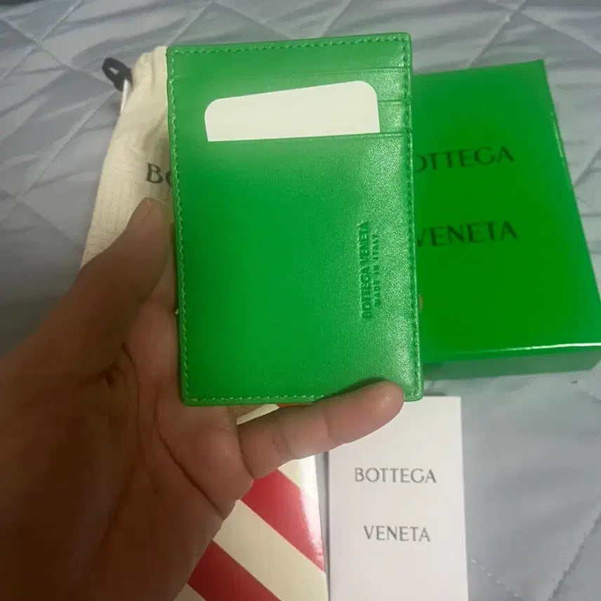 [BUNJANG] Bottega Veneta Intrecciato Card Holder Grass / 보테가베네타 카드지갑(새상품)