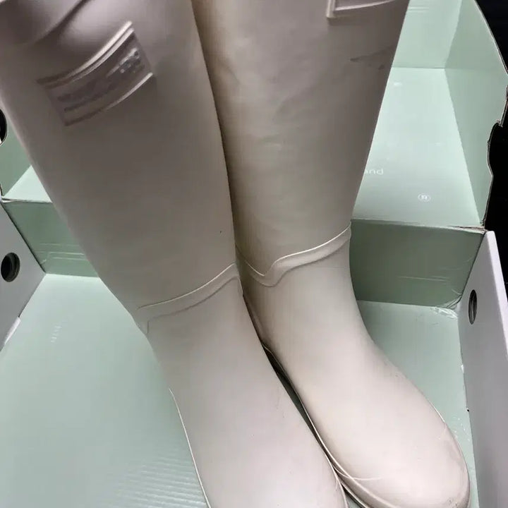 [BUNJANG] Nuuat Long Rain Boots Cream / 누아트 롱 레인부츠 크림