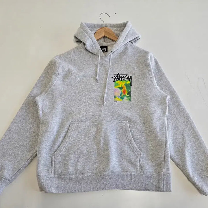 [BUNJANG] Stussy Stone Hands Hoodie Grey S / 스투시 스톤핸즈 후드 그레이 S