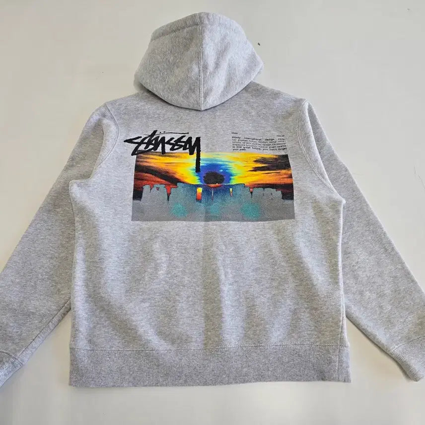 [BUNJANG] Stussy Stone Hands Hoodie Grey S / 스투시 스톤핸즈 후드 그레이 S
