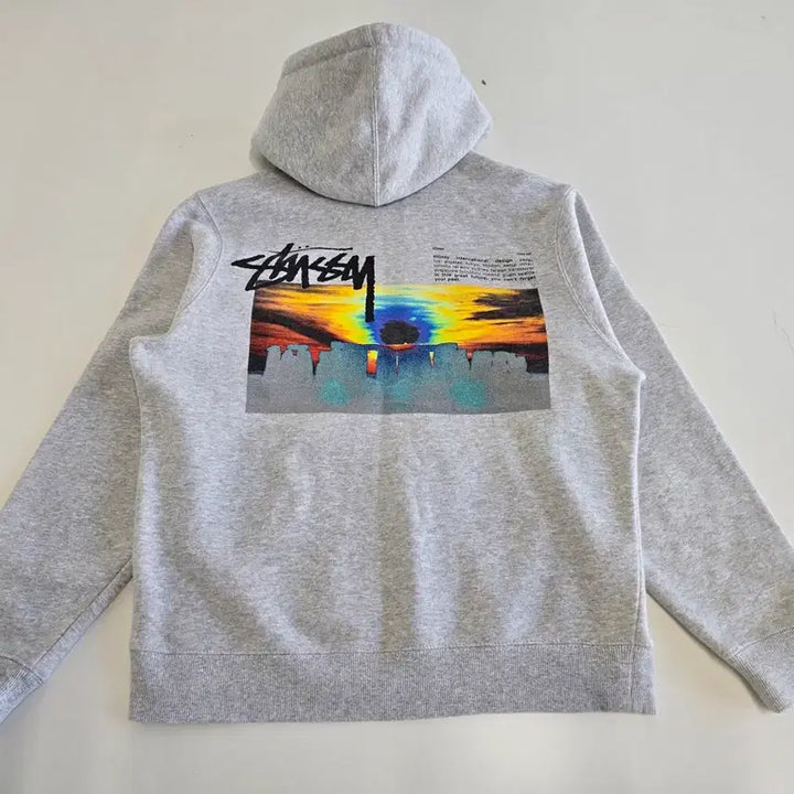[BUNJANG] Stussy Stone Hands Hoodie Grey S / 스투시 스톤핸즈 후드 그레이 S