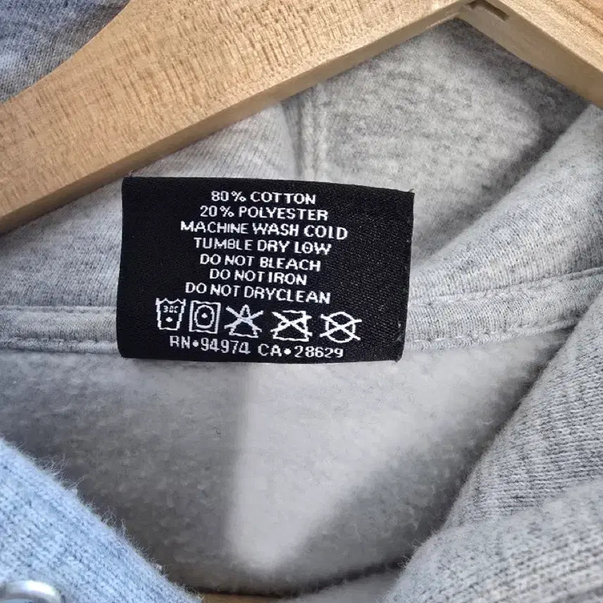 [BUNJANG] Stussy Stone Hands Hoodie Grey S / 스투시 스톤핸즈 후드 그레이 S