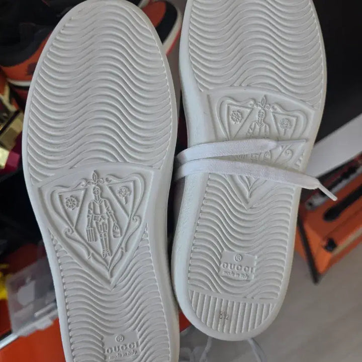 [BUNJANG] Gucci Ace Leather Sneakers White 8.5 / 새상품 구찌 에이스 레더 스니커즈 화이트8.5
