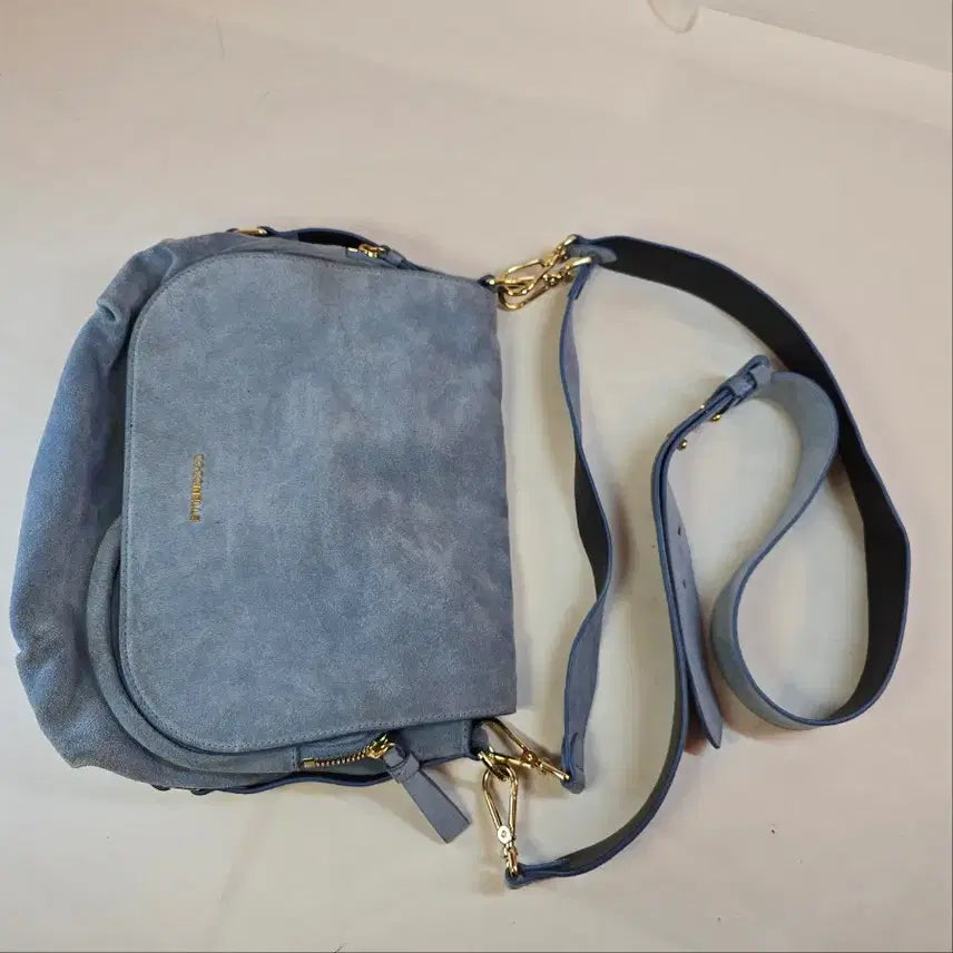 [BUNJANG] Coccinelle Crossbody/Tote Bag - Sky Blue with Gold Hardware / 코치넬레 크로스및토트백 하늘색 골드장식 23111