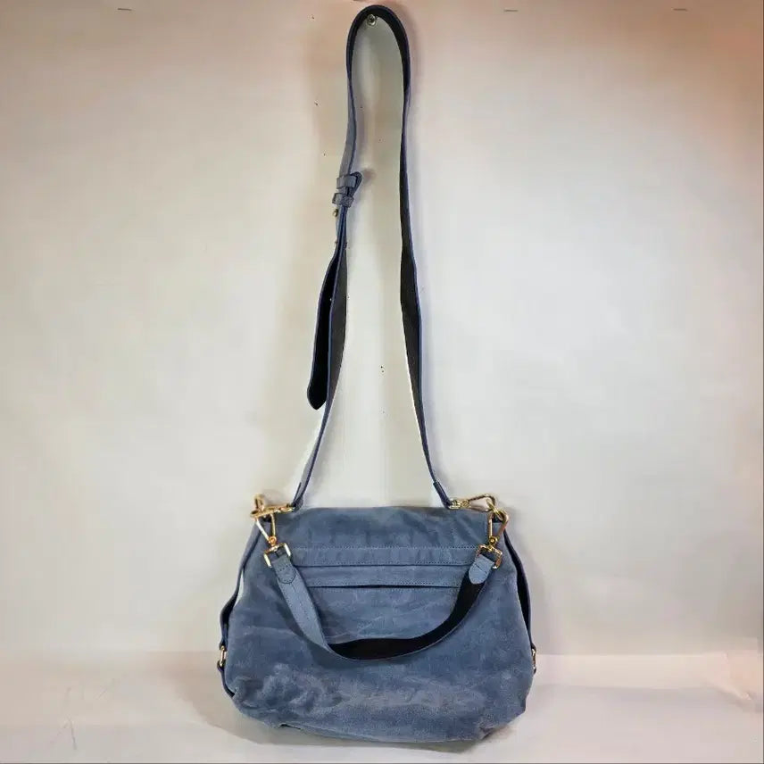 [BUNJANG] Coccinelle Crossbody/Tote Bag - Sky Blue with Gold Hardware / 코치넬레 크로스및토트백 하늘색 골드장식 23111