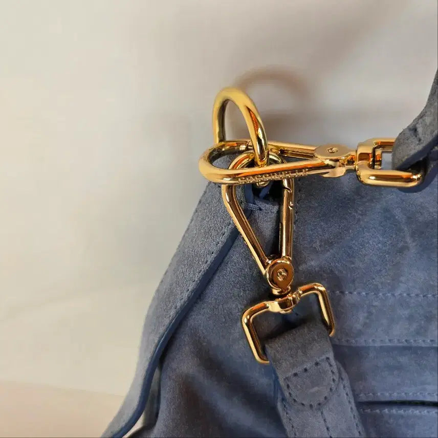 [BUNJANG] Coccinelle Crossbody/Tote Bag - Sky Blue with Gold Hardware / 코치넬레 크로스및토트백 하늘색 골드장식 23111