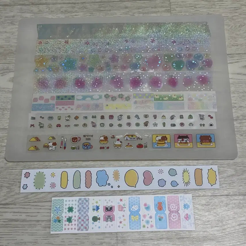 [BUNJANG] Kiss Cut Stickers - Assorted Designs / 키스컷 소분(훈찌, 스티커스, 지니요니, 플러피띵스,러브송러브뽀빠이)