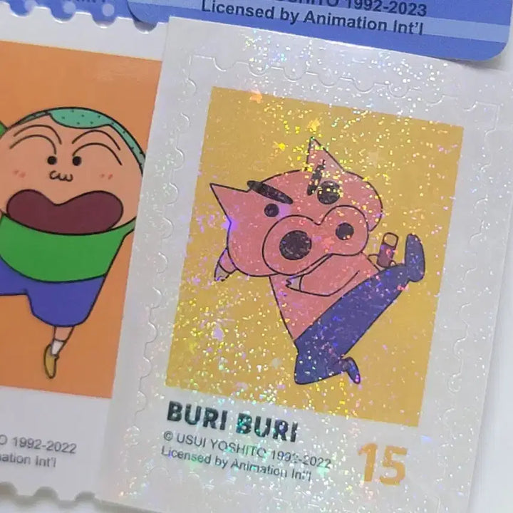 [BUNJANG] Crayon Shin-chan Official Ttibuseal &amp; Message Card Set / 짱구 공식 띠부씰, 메세지카드 7개 세트 0.4