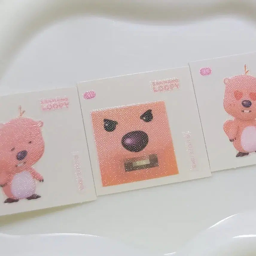 [BUNJANG] Zanmang Loopy Sticker Set / 잔망루피 띠부씰 3종 일괄 (76번,91번,39번)