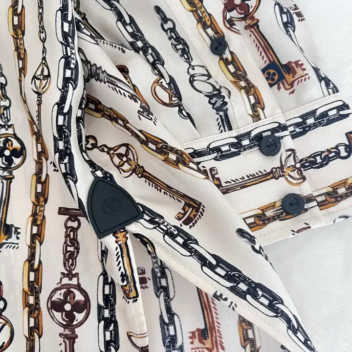 [BUNJANG] Louis Vuitton Silk Chain Shirt / 루이비통 체인 실크 셔츠