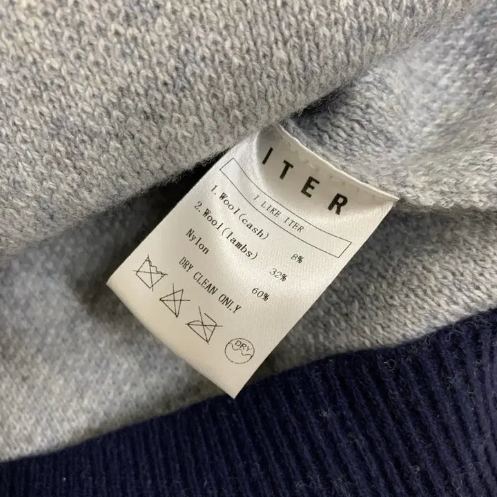 [BUNJANG] Itter Cash Blended Wool Round Knit Sweater / 잇터 캐시 블렌디드 울 라운드 니트(L/그레이) 울니트 스웨터