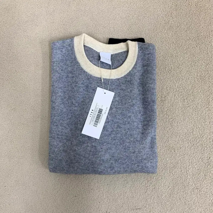 [BUNJANG] Itter Cash Blended Wool Round Knit Sweater / 잇터 캐시 블렌디드 울 라운드 니트(L/그레이) 울니트 스웨터