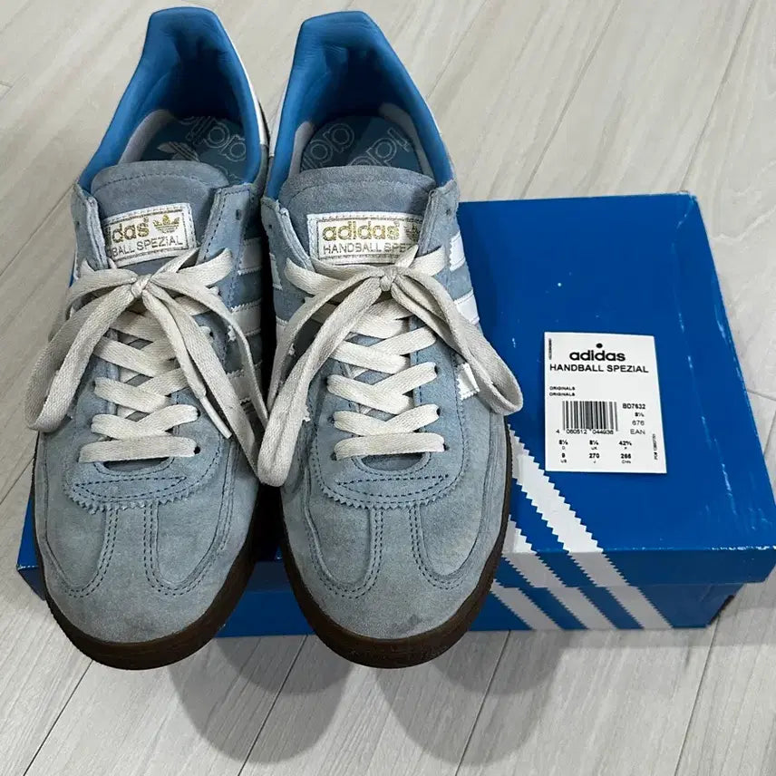 [BUNJANG] Adidas Spezial Handball Light Blue Sneakers / 아디다스 스페지알 핸드볼 라이트 블루