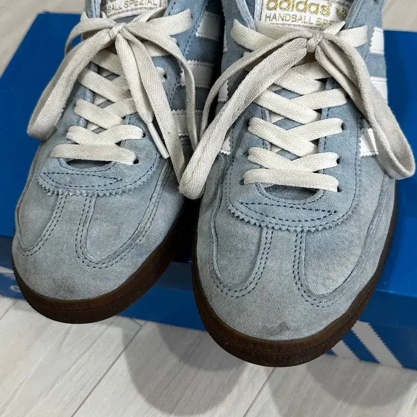 [BUNJANG] Adidas Spezial Handball Light Blue Sneakers / 아디다스 스페지알 핸드볼 라이트 블루