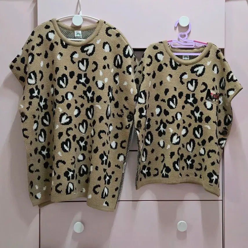 [SOLD OUT] 보라끄씨엘 레오파드 맘커플 판쵸 (맘)