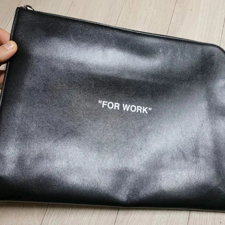 [BUNJANG] Off-White For Walking Black Clutch Bag / 정품 오프화이트 포 워크 블랙 클러치 백