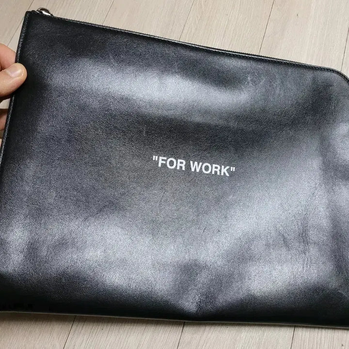 [BUNJANG] Off-White For Walking Black Clutch Bag / 정품 오프화이트 포 워크 블랙 클러치 백