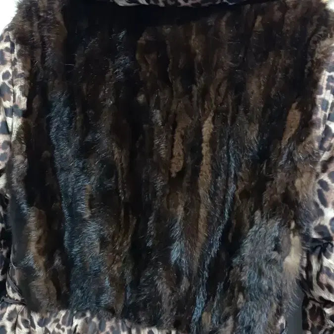 [BUNJANG] Unknown Mink & Duck Down Padded Jacket (Size 66) / 밍크 +오리털 (새) 패딩 66사이즈 반가슴53길이80