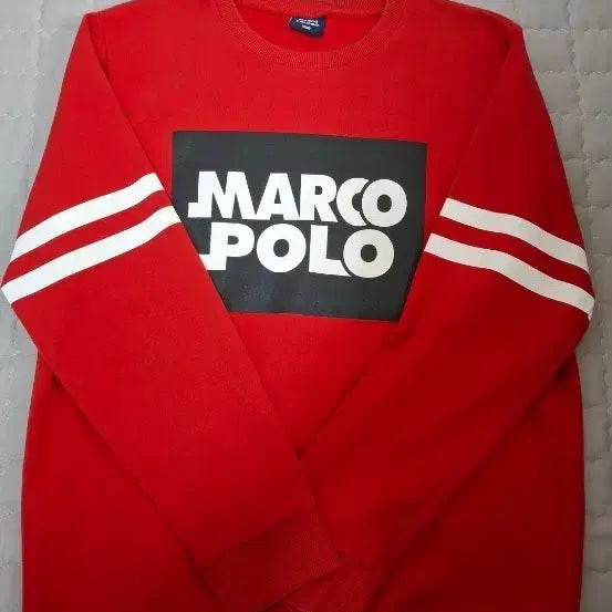 [BUNJANG] Marco Polo Red Sweatshirt Size 100 / 마르코폴로 레드 맨투맨(100)