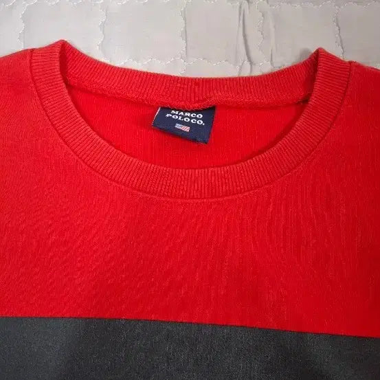[BUNJANG] Marco Polo Red Sweatshirt Size 100 / 마르코폴로 레드 맨투맨(100)