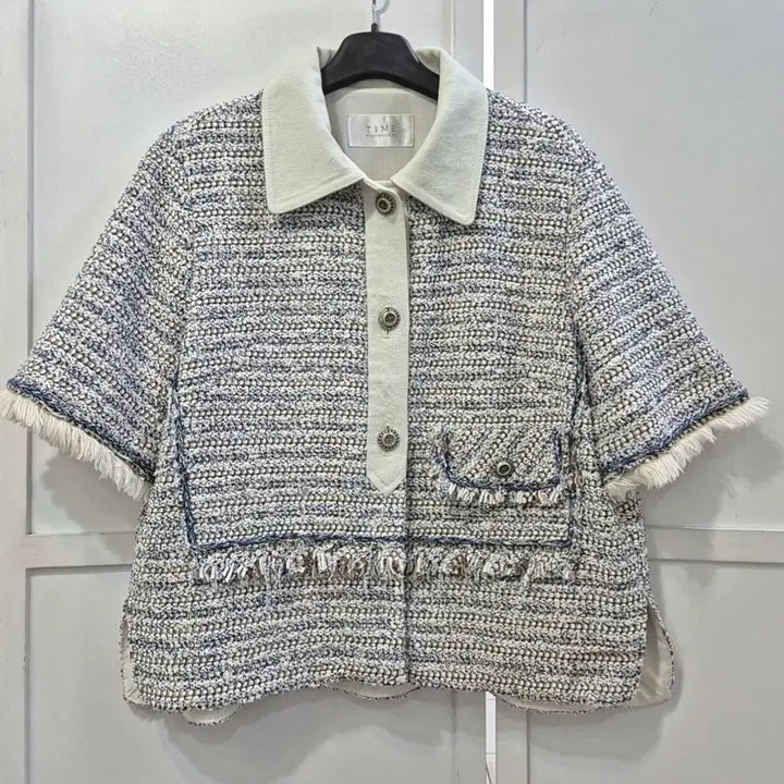[BUNJANG] Time Tweed Jacket / 타임 반팔 트위드 자켓