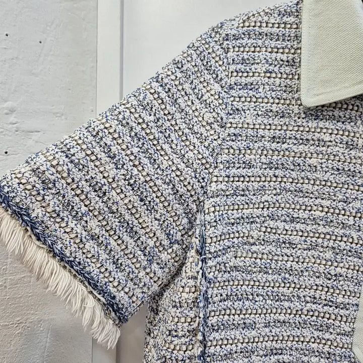 [BUNJANG] Time Tweed Jacket / 타임 반팔 트위드 자켓