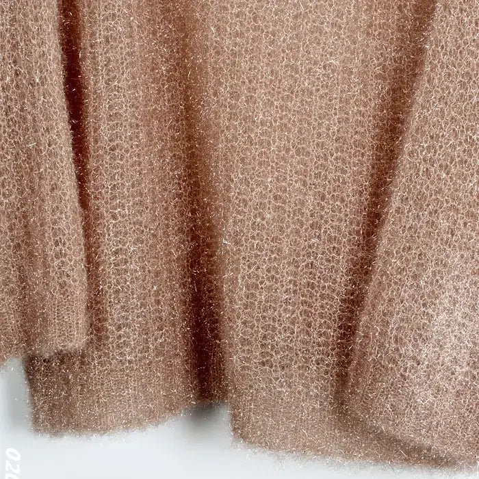 [BUNJANG] Alphabet Oversized See-through Knit Top / [정리특가]여성F/ 알파벳 오버핏 씨스루 홑겹니트BG 17-41