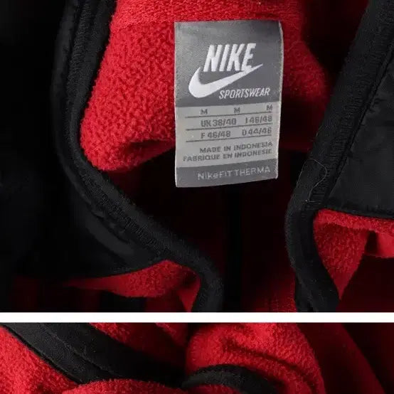 [BUNJANG] Nike Vintage Red Fleece Jacket / 나이키 빈티지 레드 후리스