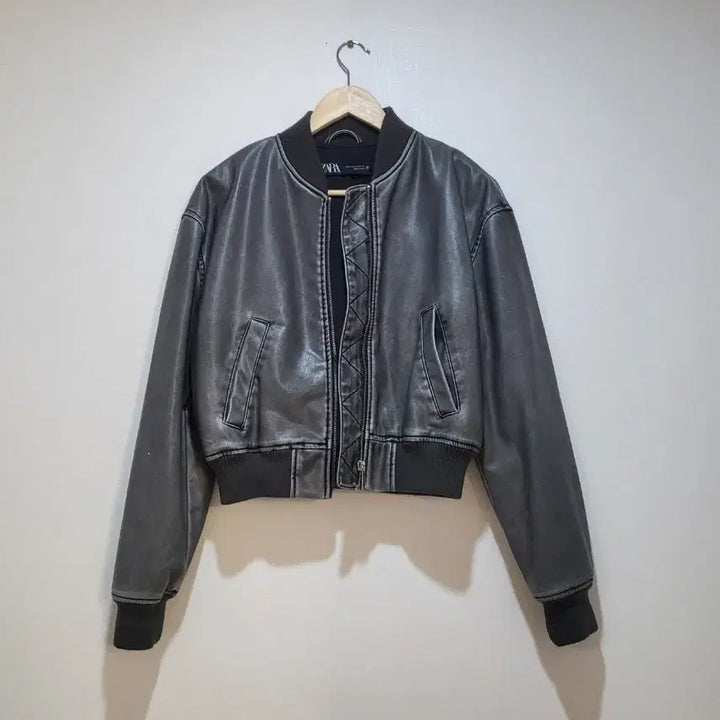 [BUNJANG] ZARA Leather Crop Jacket / 자라 레더 크롭 자켓