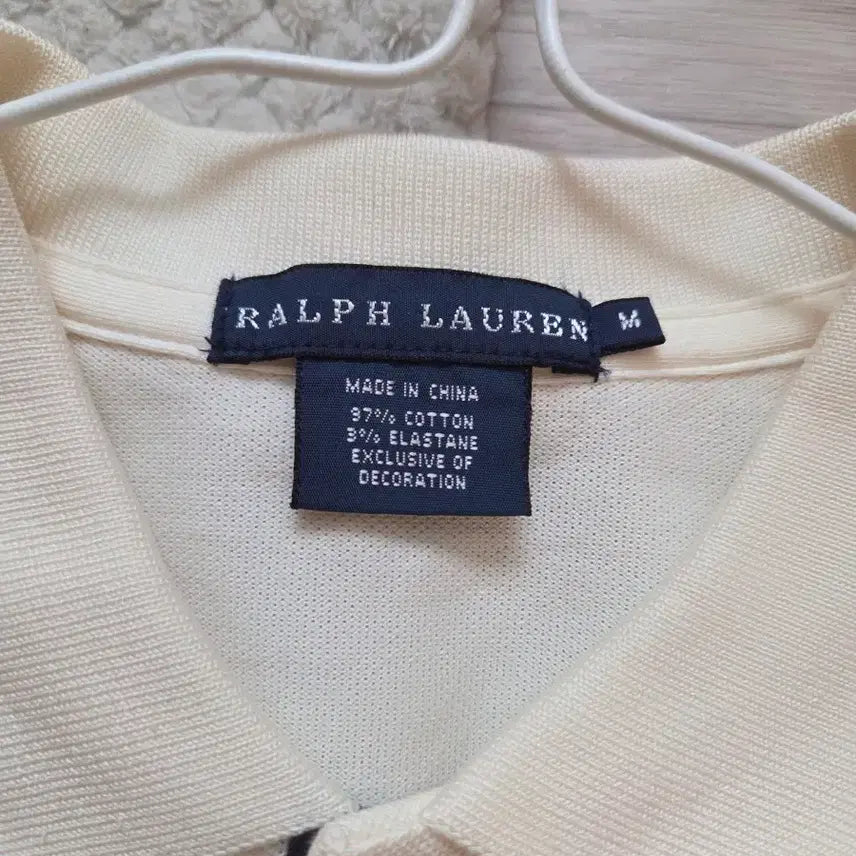 [SOLD OUT] 랄프로렌 긴팔 카라티 아이보리