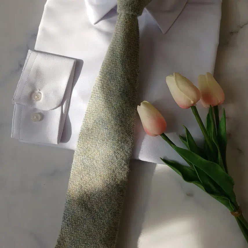 [BUNJANG] Zegna Wool Tie Mint 9.5cm / 에르메네질도 제냐 울 넥타이 민트 컬러 9.5cm A+등급 a19717