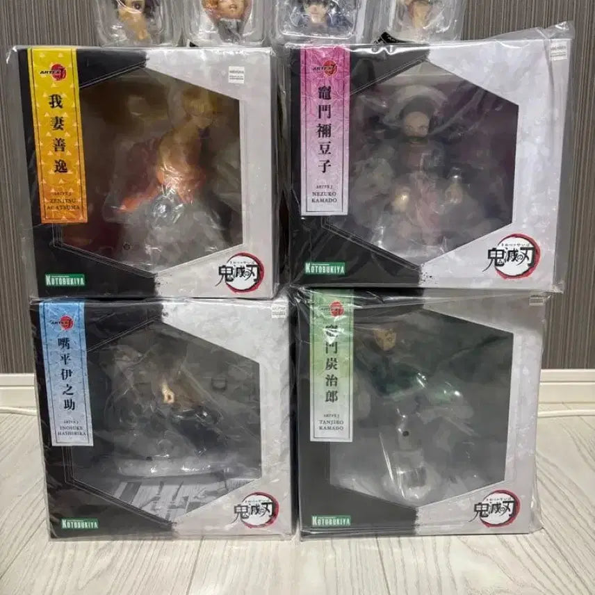 [BUNJANG] Kotobukiya Demon Slayer Figure Bundle (4 Items) / 코토부키야 귀멸의 칼날 피규어 특전포함 4종