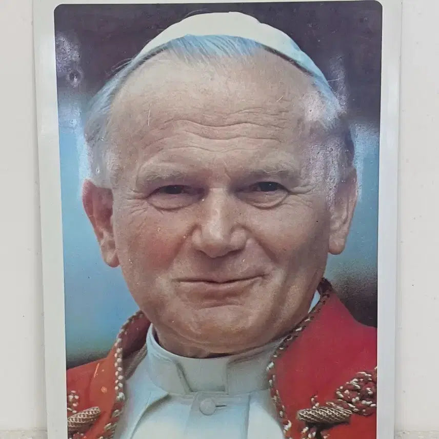 [BUNJANG] Jejiljedang Pope John Paul II Commemorative Beef Dashida Advertising Board / 교황 요한 바오로 2세 방한기념 제일제당 다시다 책받침