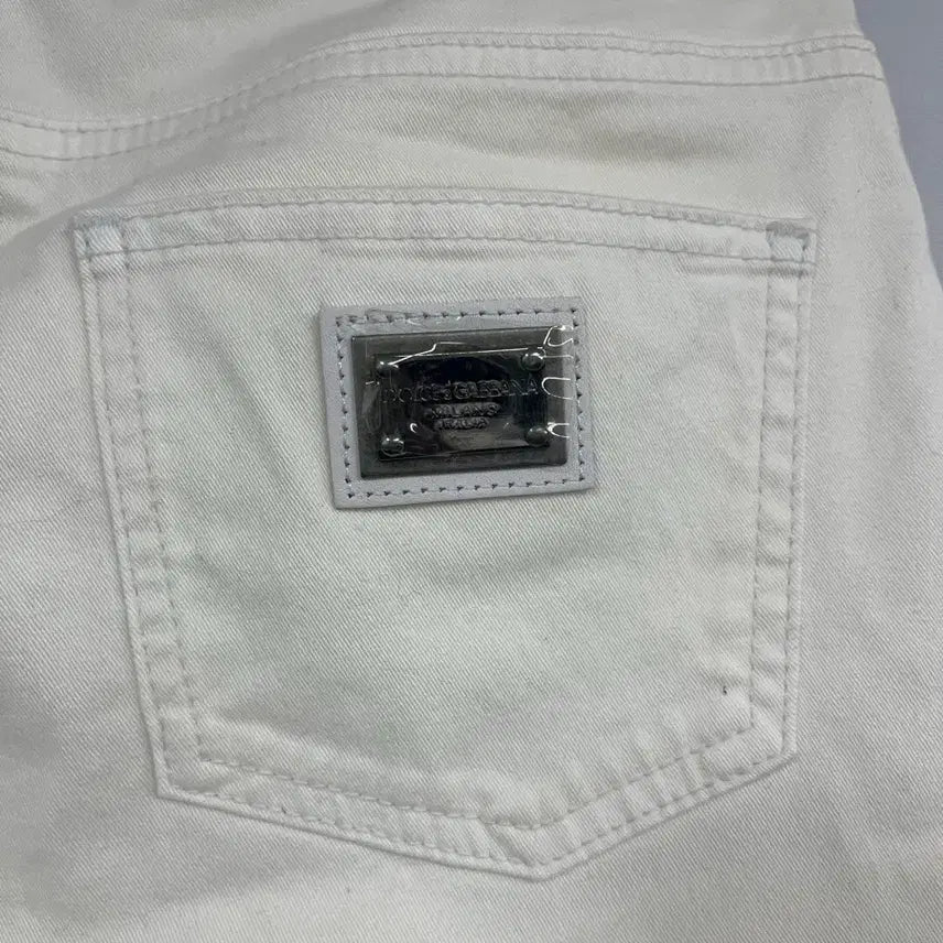[SOLD OUT] 돌체앤가바나 화이트 진 여성 40사이즈