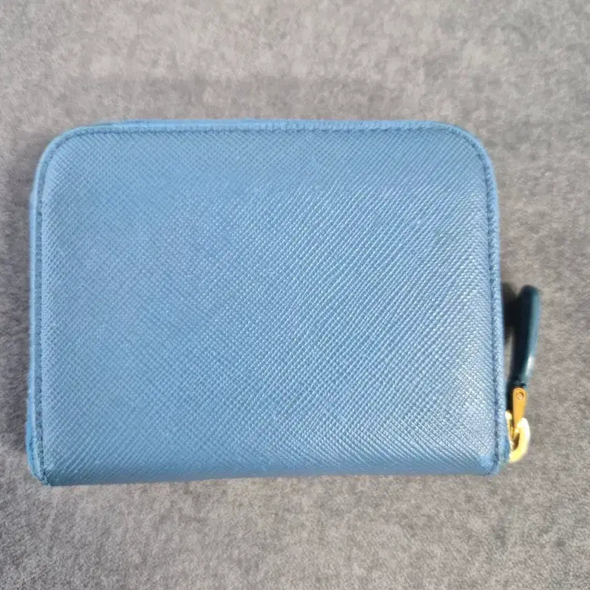 [BUNJANG] Prada Saffiano Blue Bi-fold Wallet / 프라다 사피아노 블루 반지갑(정품)