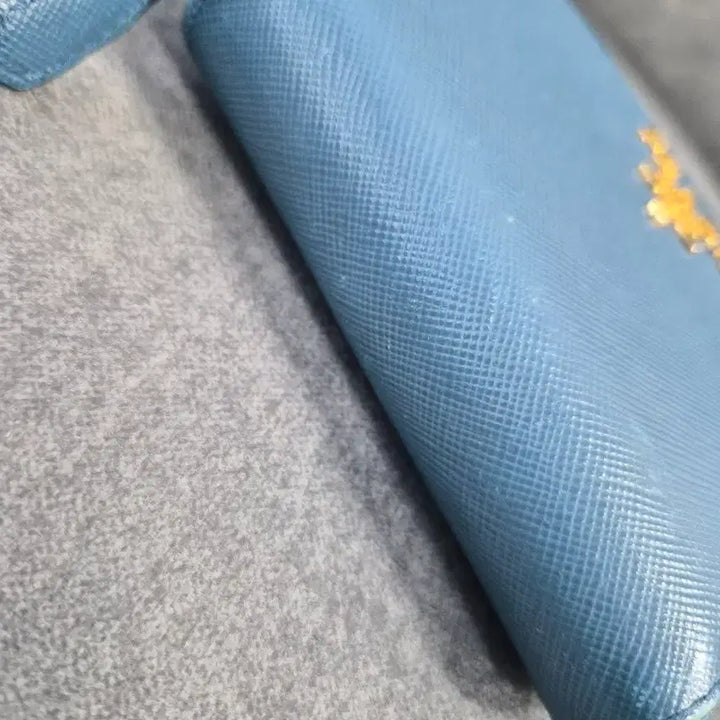 [BUNJANG] Prada Saffiano Blue Bi-fold Wallet / 프라다 사피아노 블루 반지갑(정품)