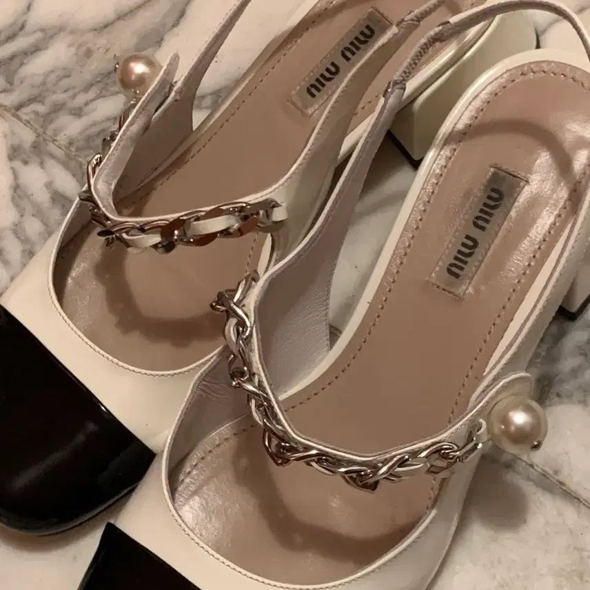 [BUNJANG] Miu Miu Slingback Pumps / 미우미우 슬링백 펌프스 37.5