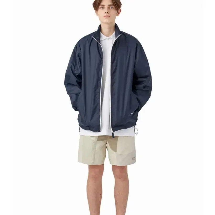 [BUNJANG] thisisneverthat Nylon Jacket Navy L (Used) / 디스이즈네버댓 나일론 자켓 바람막이 네이비 L(1회착용)