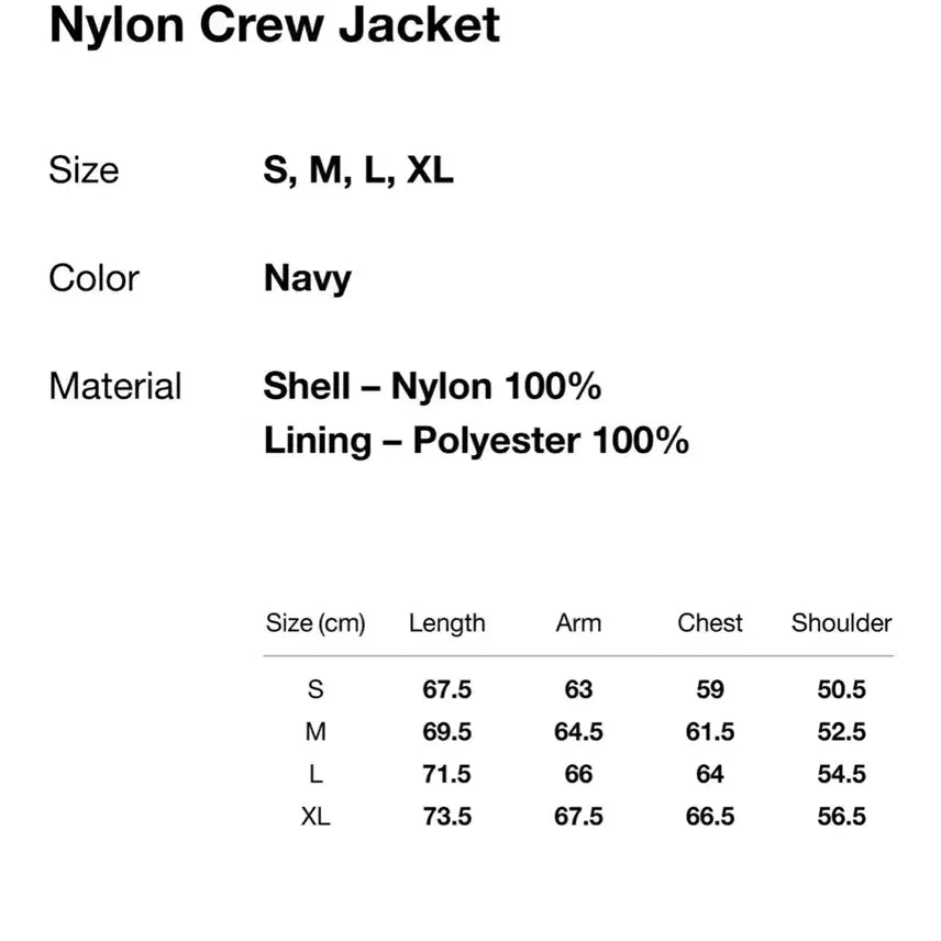 [BUNJANG] thisisneverthat Nylon Jacket Navy L (Used) / 디스이즈네버댓 나일론 자켓 바람막이 네이비 L(1회착용)